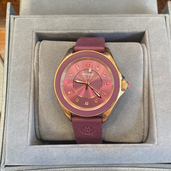 Michele Cape Topaz Rose Gold Berry Watch - Picture 2 of 5